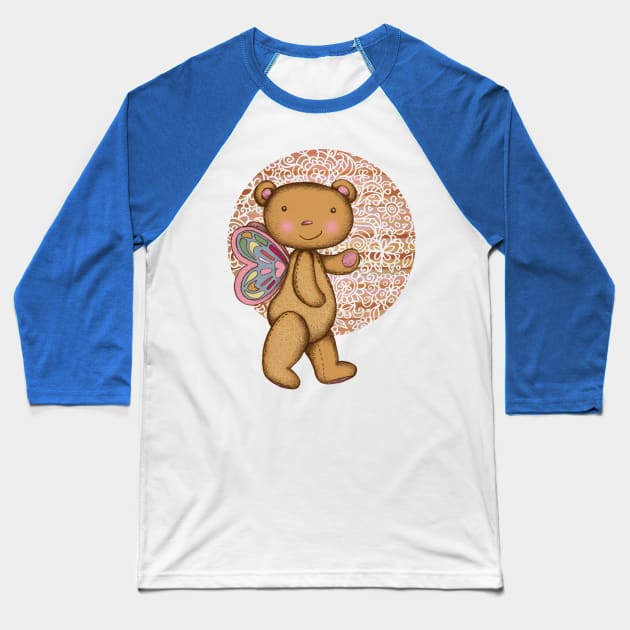 Love Bear Baseball T-Shirt by micklyn